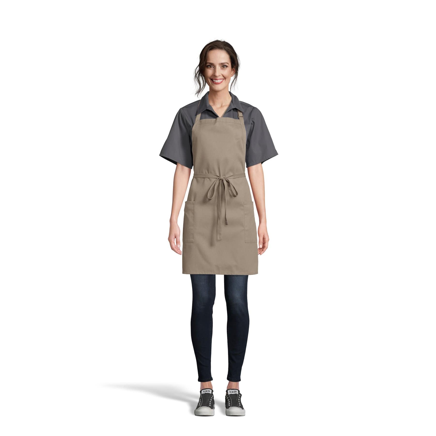 2-Pocket Bib Apron