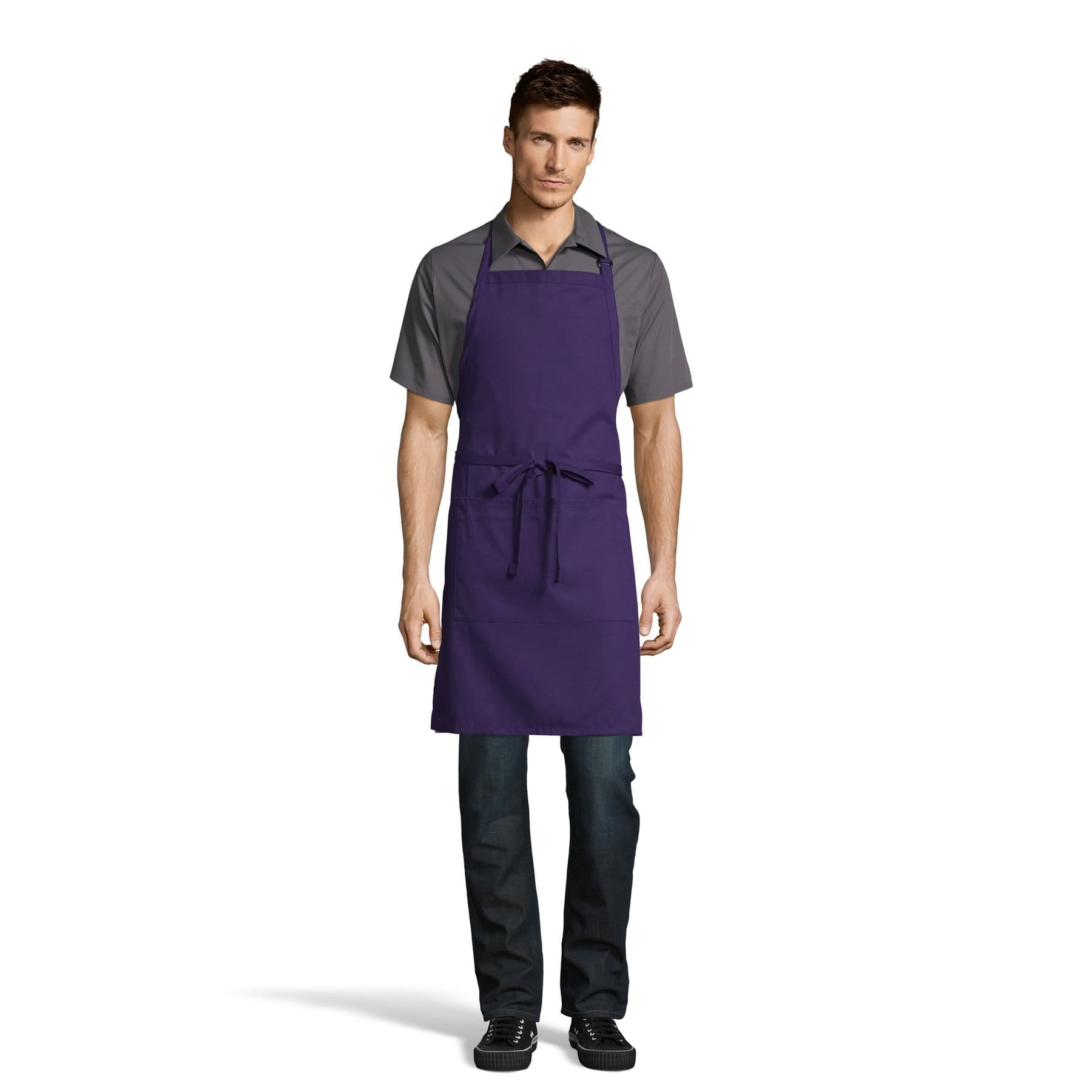 2-Pocket Adjustable Bib Apron