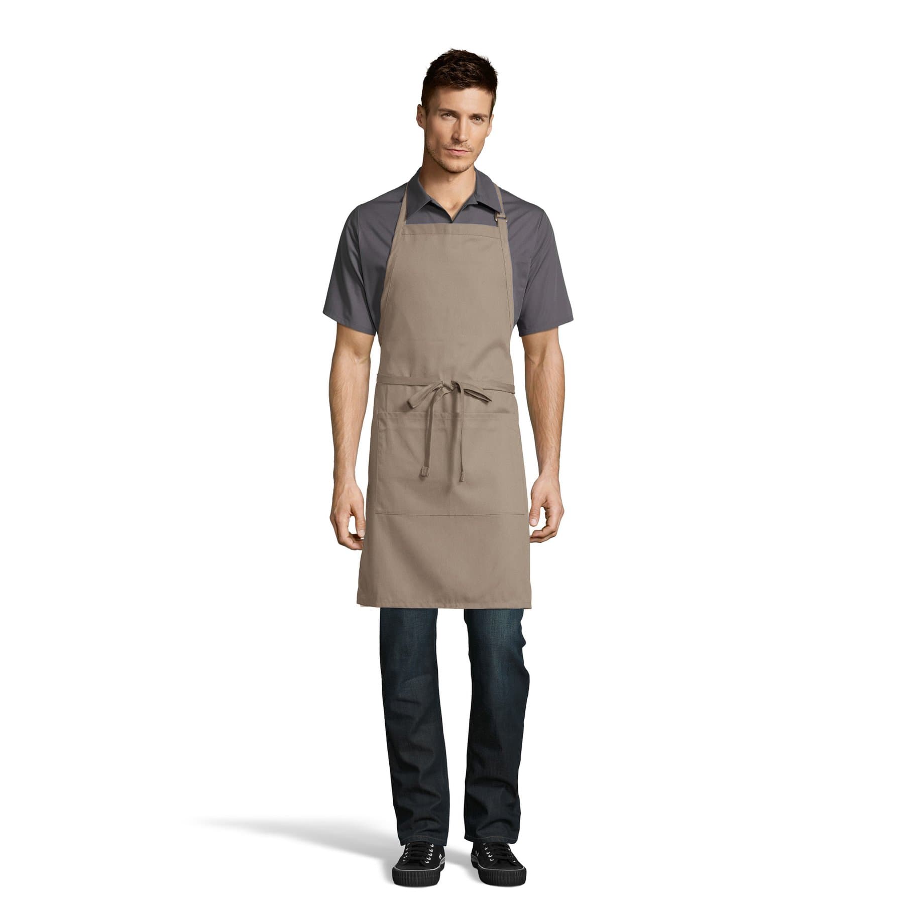 2-Pocket Adjustable Bib Apron