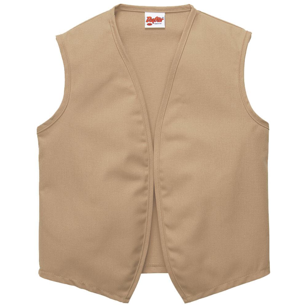 Unisex Vest Without Pockets in Various Sizes (Made In The USA)